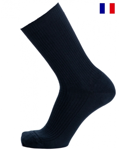 Chaussettes homme en coton Maison Broussaud Les non-comprimantes (Marine)