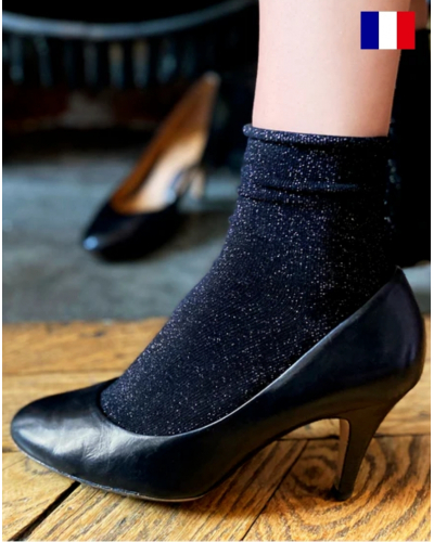 Women's cotton socks Maison Broussaud Les Roulottées (Black)