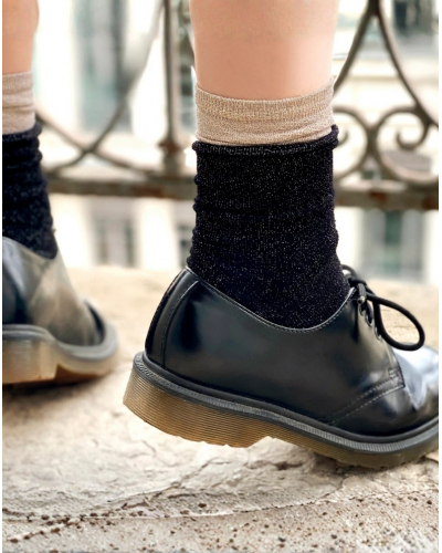 Calcetines de algodón para mujer Maison Broussaud Les Roulottées (Negro)