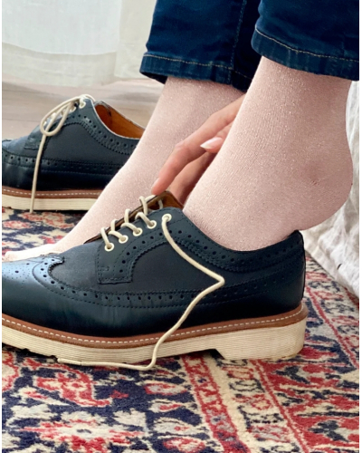 Chaussettes femme en coton Maison Broussaud Les Roulottées (Rose)