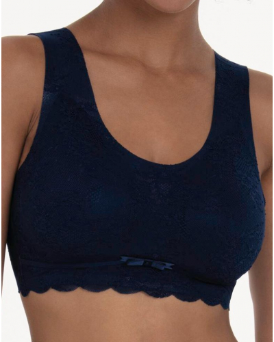 Padded bralette Anita Essential Lace (Bleu Marine)