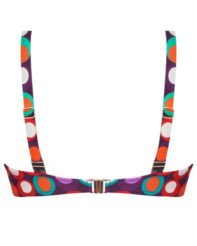 Sujetador de baño triangular con aros Antigel La Pois Disco (Pois Hippie)