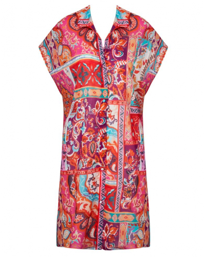 Chemise de plage en coton Antigel La Pois Disco (Pois Hippie)