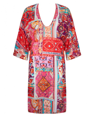 Tunique de plage 100% coton Antigel La Pois Disco (Pois Hippie)