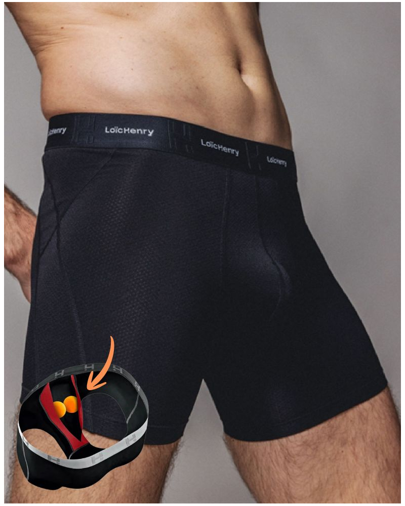 Sport boxers short Loïc Henry (Black)
