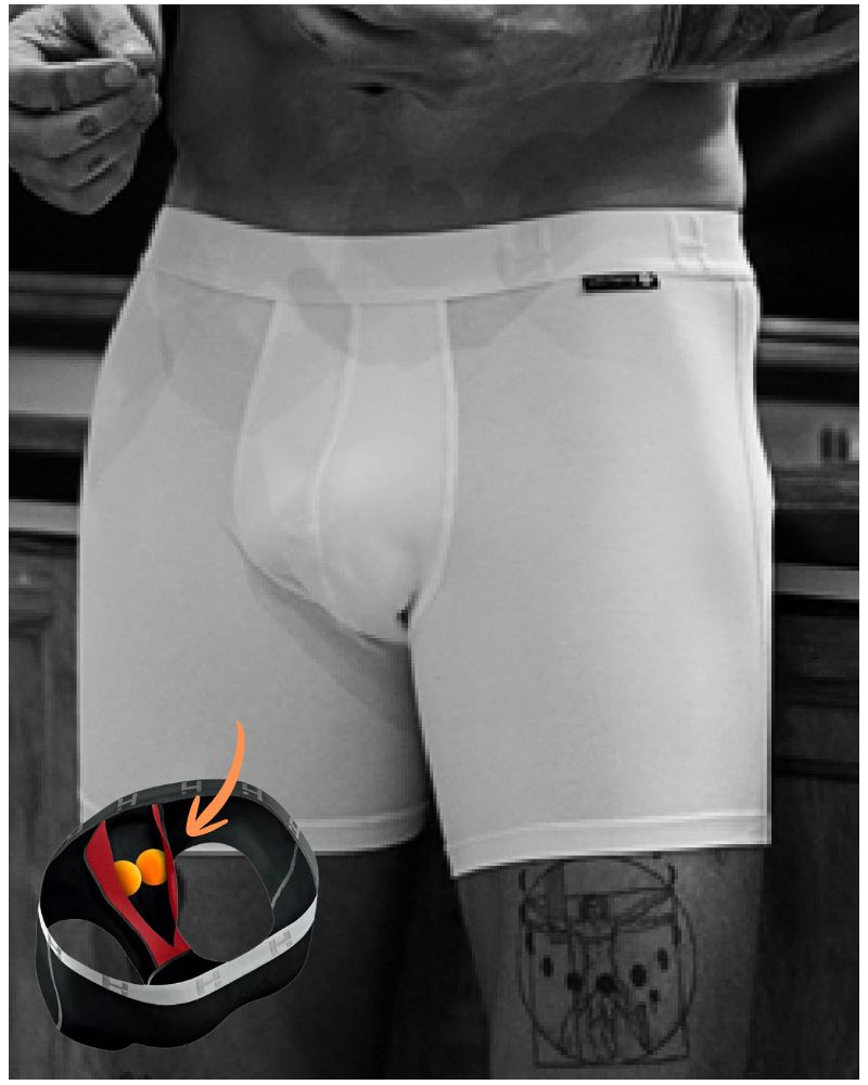 Boxer en coton Loïc Henry (Blanc)