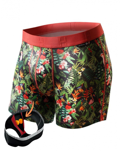 Boxer microfibre Loïc Henry Dark Eden (Imprimé Multicolore)