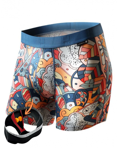 Boxer modal et coton Loïc Henry Modern Art (Imprimé Multicolore)