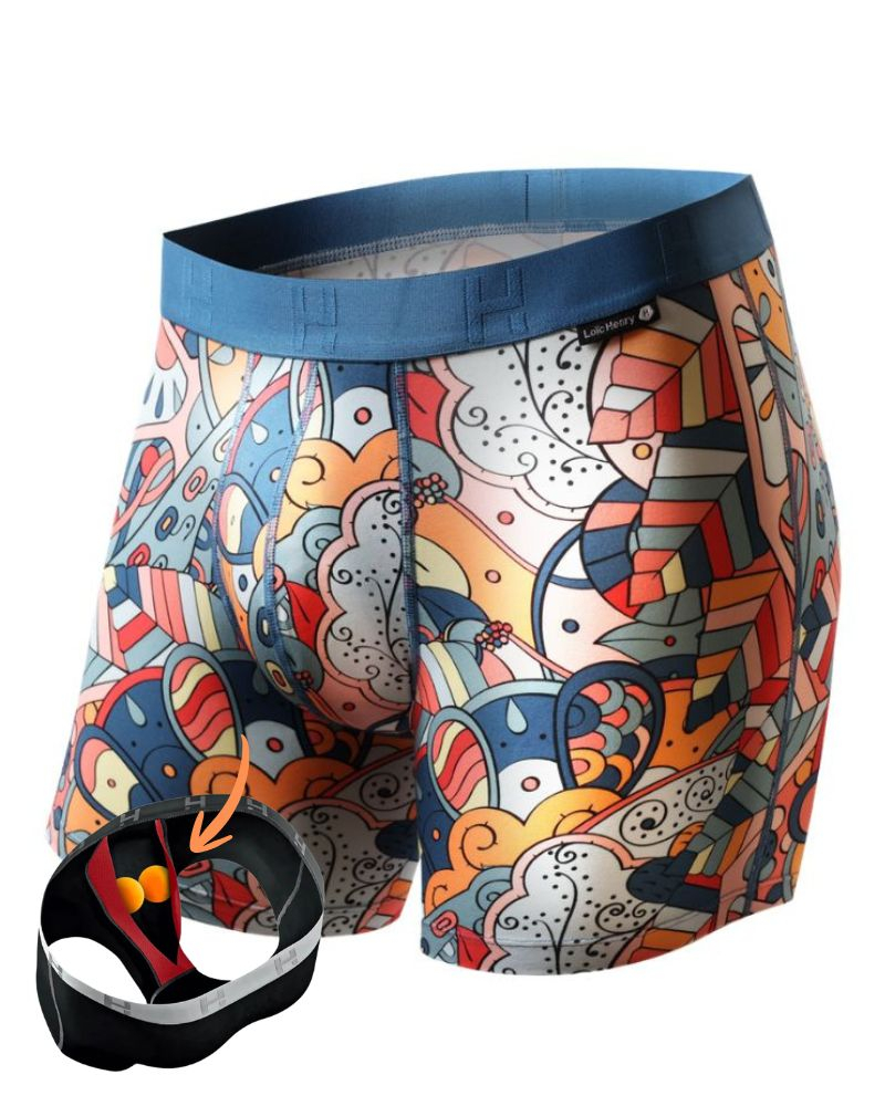 Boxer shorts modal and cotton Loïc Henry Modern Art (Imprimé Multicolore)