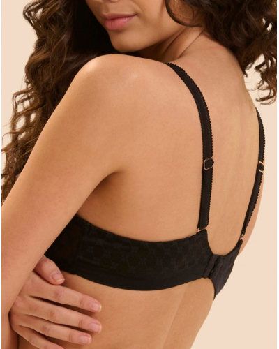 Soutien-gorge armatures moulé décolleté plongeant Simone Pérèle Plume (Noir)