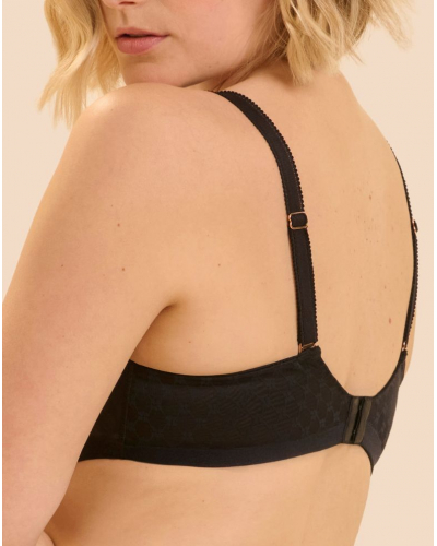 Sujetador con aros moldeado plunge Simone Pérèle Plume (Negro)