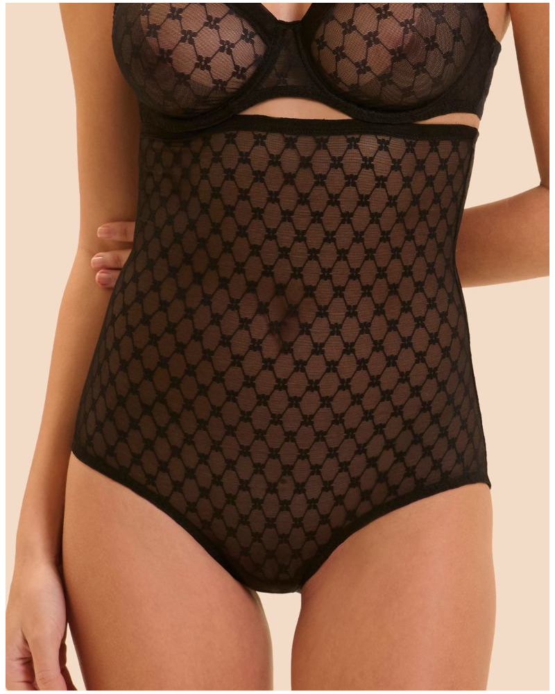 Braga moldeadora cintura alta Simone Pérèle Plume (Negro)