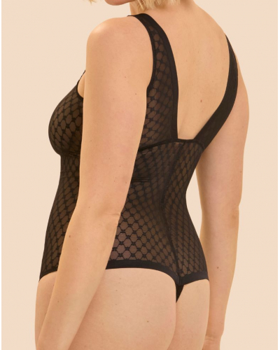 Thong bodysuit Simone Pérèle Plume (Black)