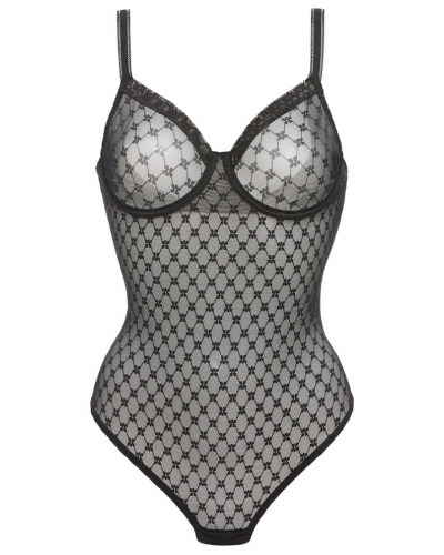 Body con aros Simone Pérèle Plume (Negro)