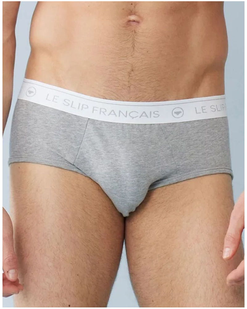 Cotton briefs Le Slip Français Intrépide (Gris Chiné)