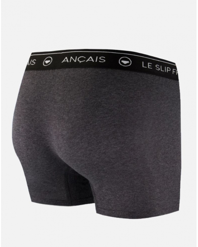 Boxer en coton Le Slip Français Redoutable (Gris Anthracite)