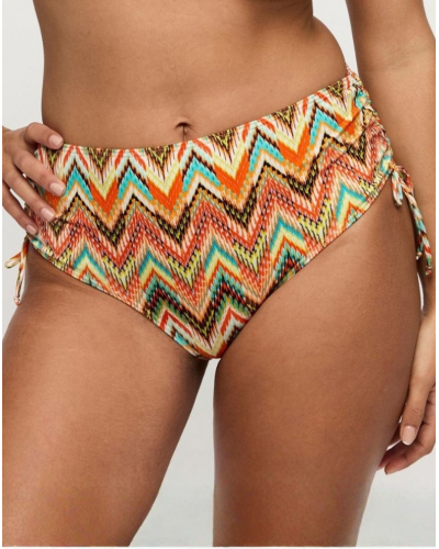 Braguita de bikini de talle alto con cordones Prima Donna Swim Tubou (Ikat Summer)