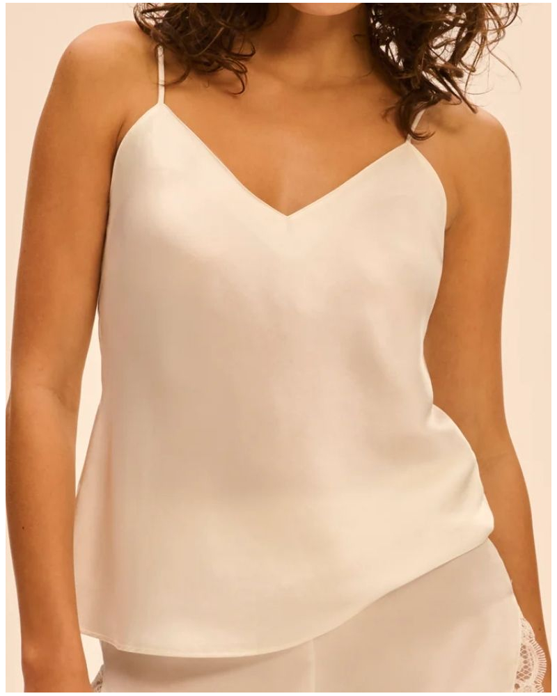 100% Silk top Simone Pérèle Love Me (Naturel)