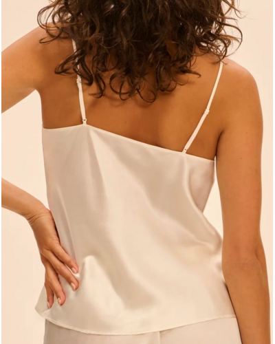 100% Silk top Simone Pérèle Love Me (Naturel)