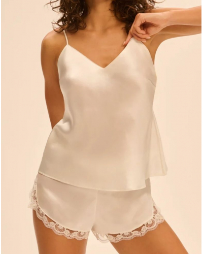 100% Silk top Simone Pérèle Love Me (Naturel)