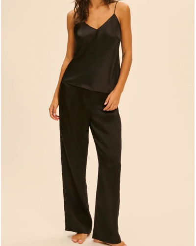 100% Silk top Simone Pérèle Love Me (Black)