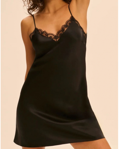 Silk nightdress Simone Pérèle Love Me (Black)