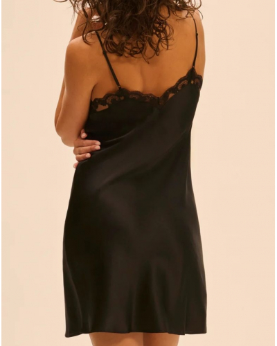 Silk nightdress Simone Pérèle Love Me (Black)