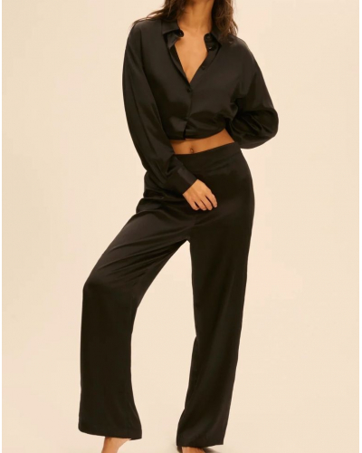 Pantalón 100% Seda Simone Pérèle Love Me (Negro)