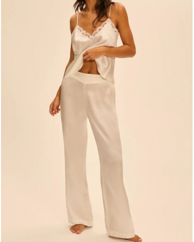 Pantalon 100% Soie Simone Pérèle Love Me (Naturel)