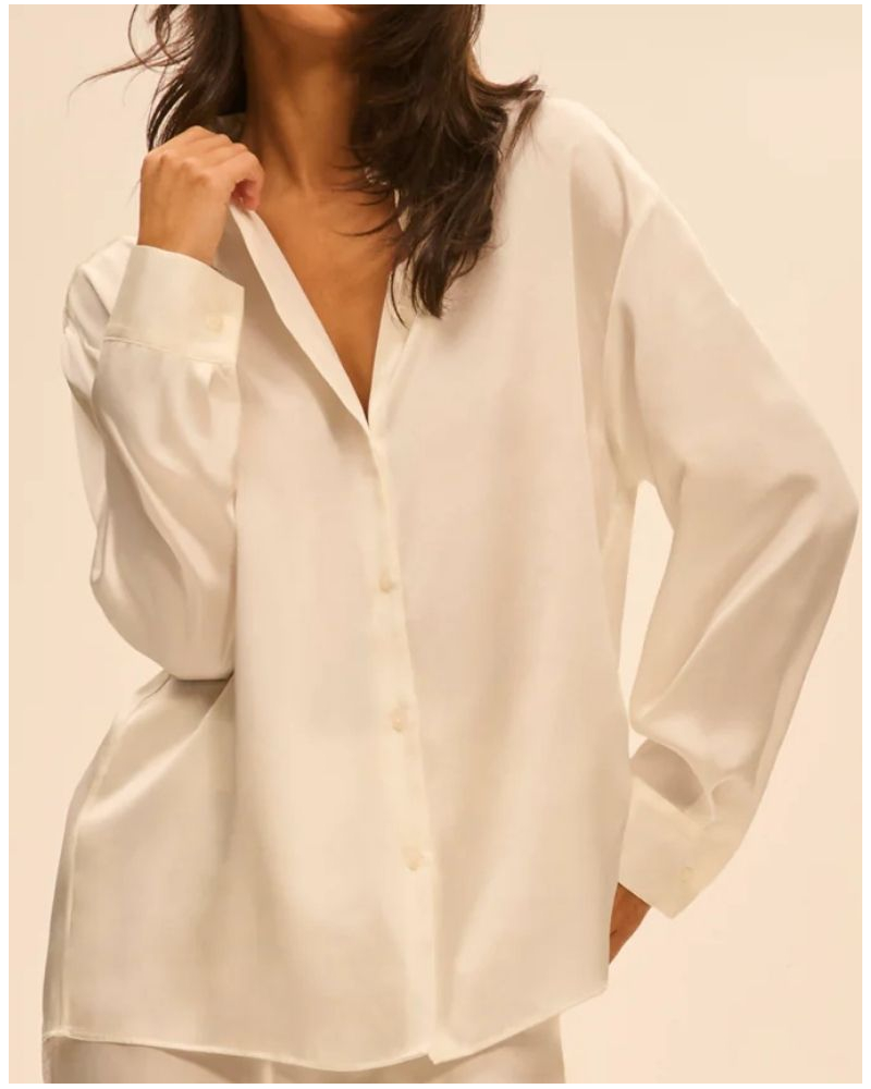 Chemise en soie Simone Pérèle Love Me (Naturel)