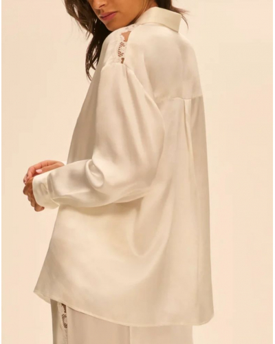 Camisa de seda Simone Pérèle Love Me (Naturel)