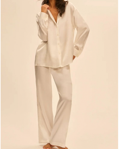 Camisa de seda Simone Pérèle Love Me (Naturel)