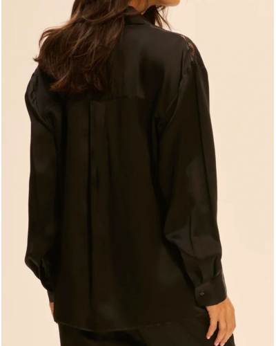 Silk shirt Simone Pérèle Love Me (Black)