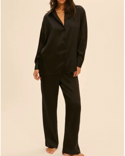 Silk shirt Simone Pérèle Love Me (Black)