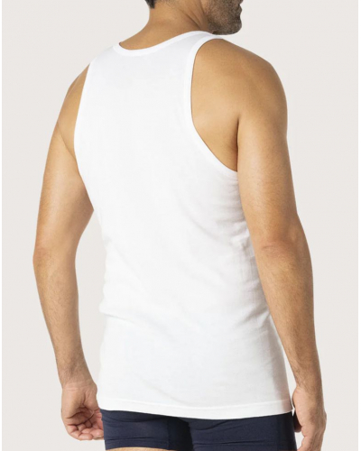 Tank top 100% cotton Eminence made in France (White)