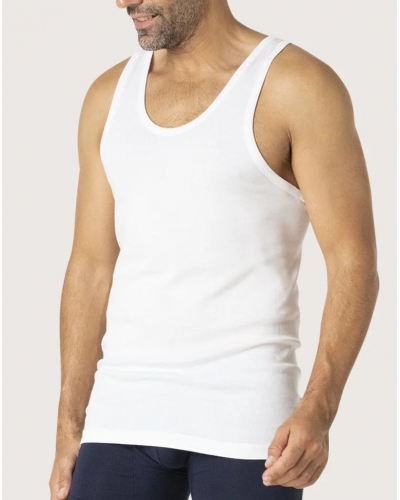 Camiseta de interior 100% algodón Eminence made in France (Blanco)