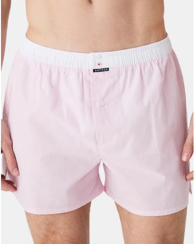 Caleçon à suspensoir 100% coton bio Arthur (Rose)