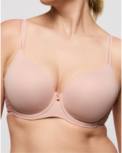Heart-shaped padded bra Prima Donna Twist Twist Side (Powder Rose)