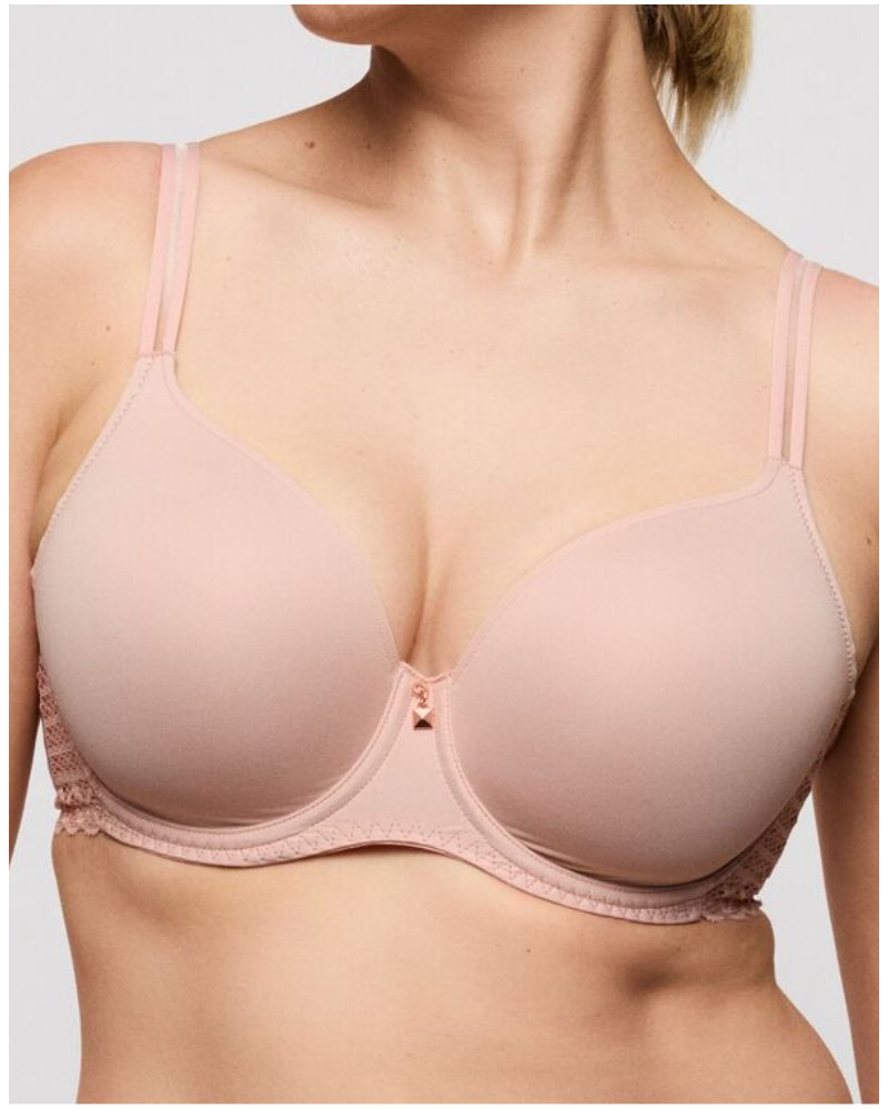 Heart-shaped padded bra Prima Donna Twist Twist Side (Powder Rose)