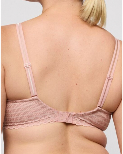 Heart-shaped padded bra Prima Donna Twist Twist Side (Powder Rose)