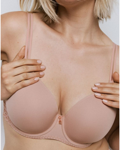 Sujetador preformado forma de corazón Prima Donna Twist Twist Side (Powder Rose)