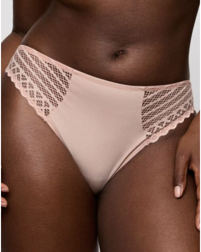 Bragas brasileña Prima Donna Twist Twist Side (Powder Rose)