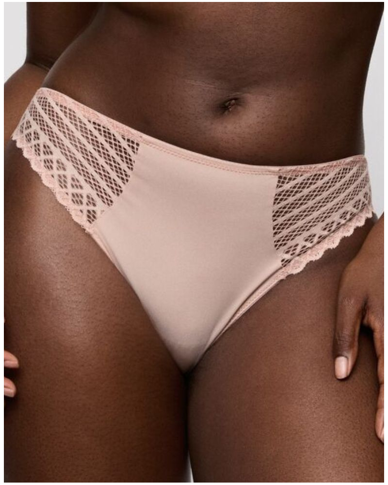 Bragas brasileña Prima Donna Twist Twist Side (Powder Rose)