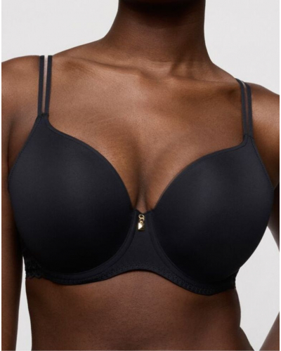 Heart-shaped padded bra Prima Donna Twist Twist Side (Charbon)