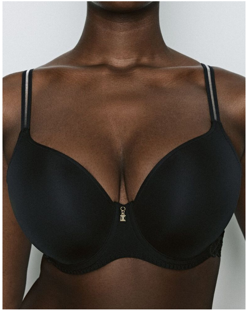 Sujetador preformado forma de corazón Prima Donna Twist Twist Side (Charbon)