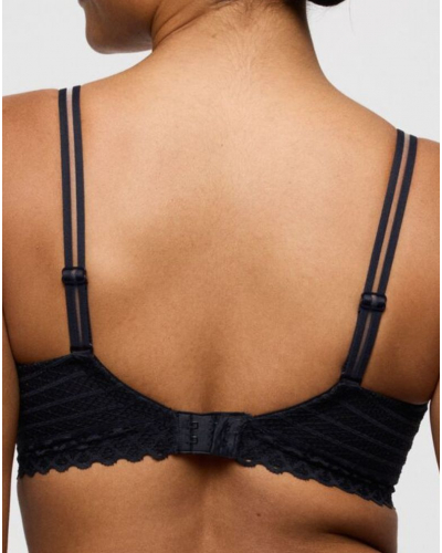 Sujetador balconette con relleno Prima Donna Twist Twist Side (Charbon)