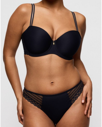 Padded balcony bra rembourré Prima Donna Twist Twist Side (Charbon)