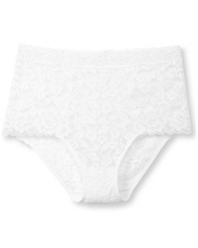 Braguitas de talle alto Calida Natural Comfort Lace (Blanco)
