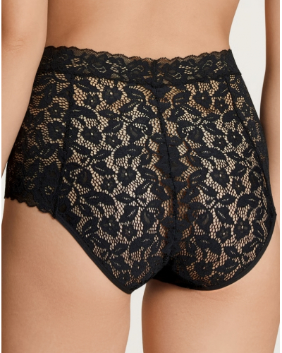 Culotte taille haute Calida Natural Comfort Lace (Noir)