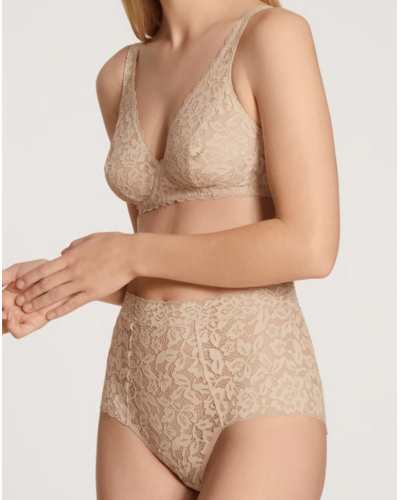 High-waist panties Calida Natural Comfort Lace (Rose Teint)
